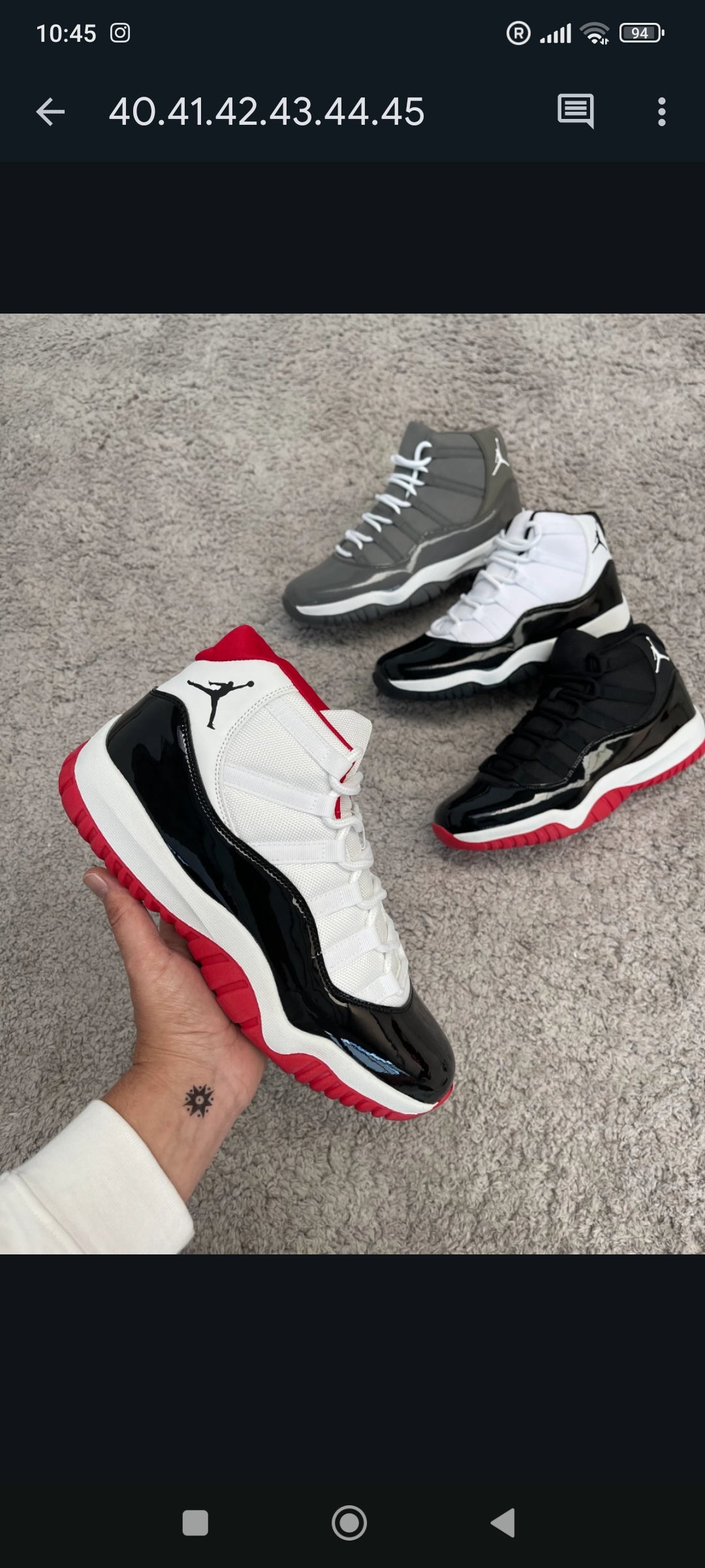 Jordan 11 (Varios colores)
